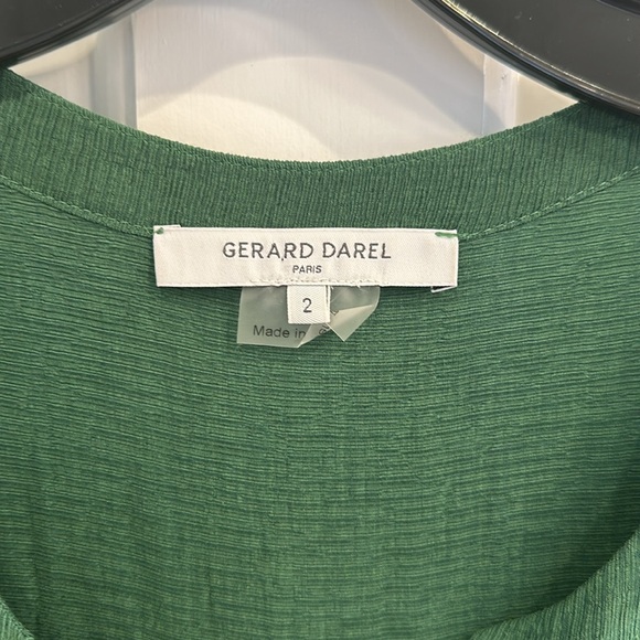 Gerard Darel Tiered Green Dress - Picture 2 of 8